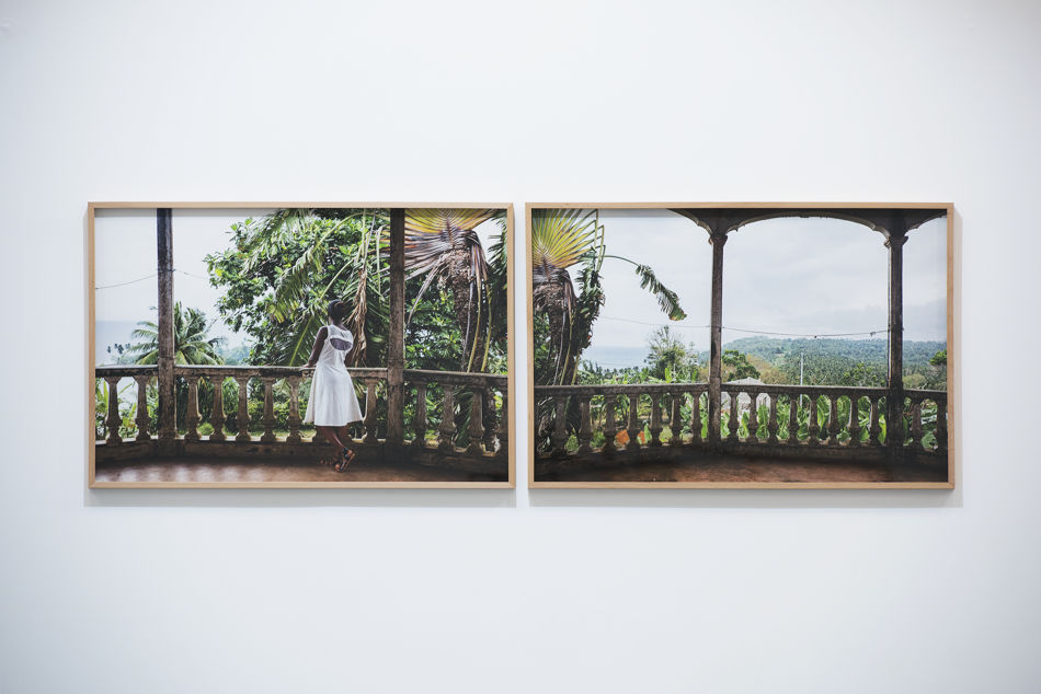 Balcony, 2020 Inkjet print on cotton paper   Dypthic 66,5 x 100 cm