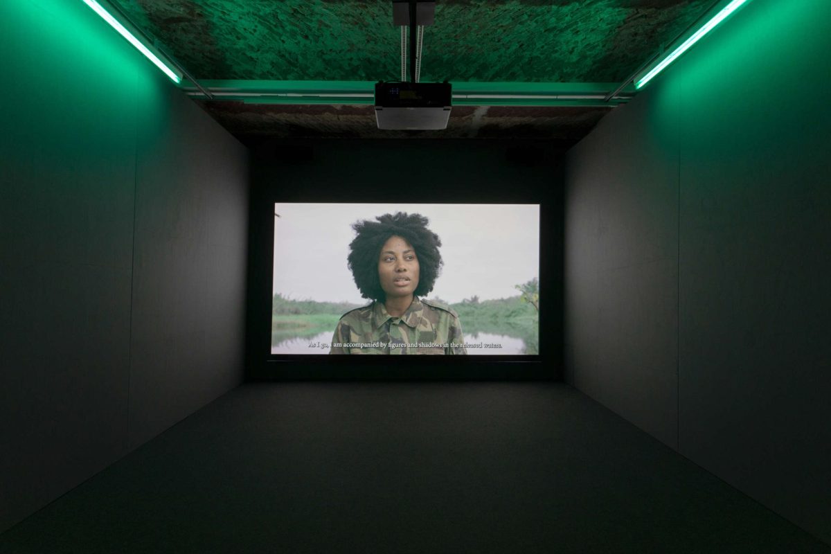 Path to the Stars, 2022 HD Video and sound 34'41'' Exhibition view at 12th Berlin Biennale